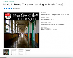 Music Class Worksheets